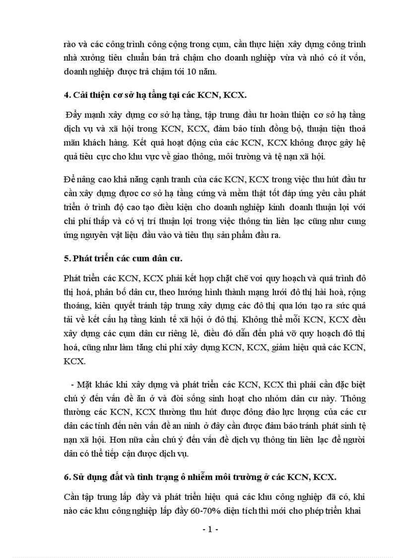 image for page Giải pháp nâng cao hiệu quả đầu tư vào các KCN KCX 1