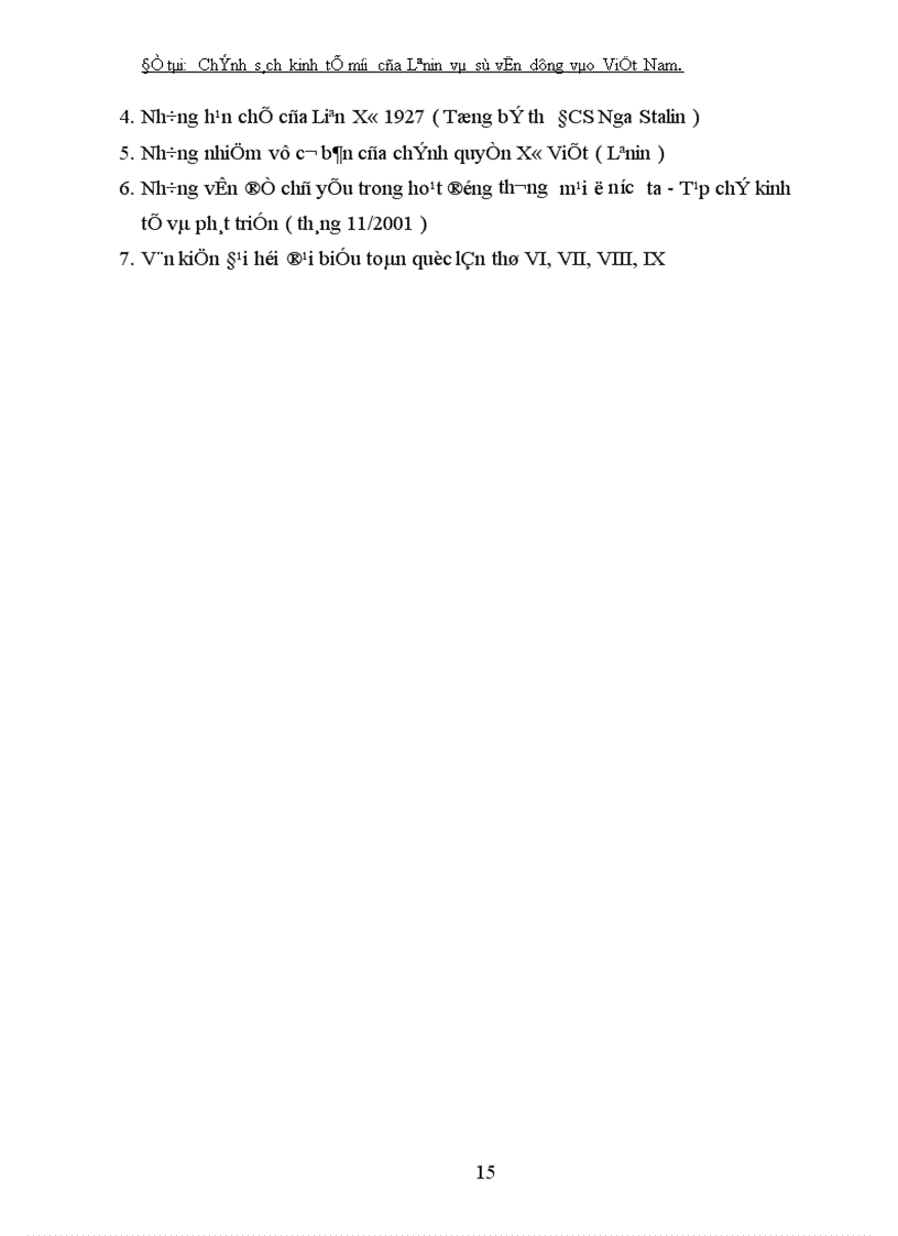 image for page Chính sách kinh tế mới của Lênin và sự vận dụng nó vào Việt Nam