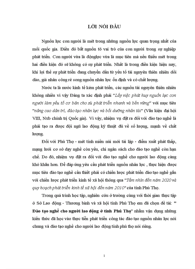 image for page Đào tạo nghề cho người lao động ở tỉnh Phú Thọ 1