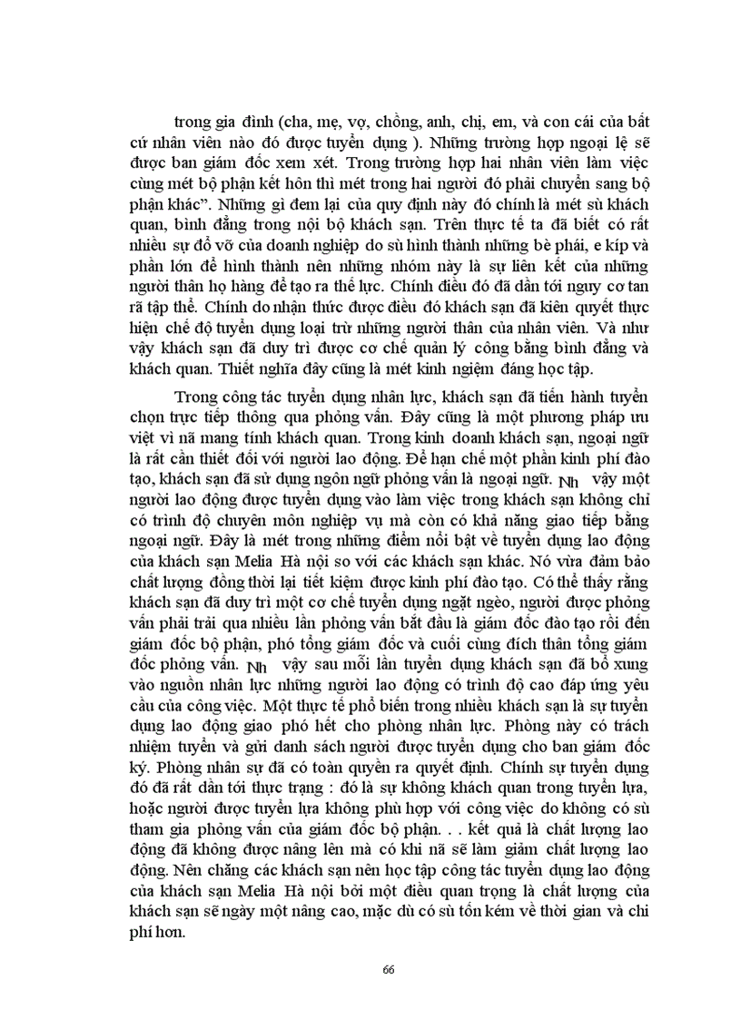 image for page Quản trị nhân lực tại khách sạn Melia Hà nội Thực trạng và giải pháp 1