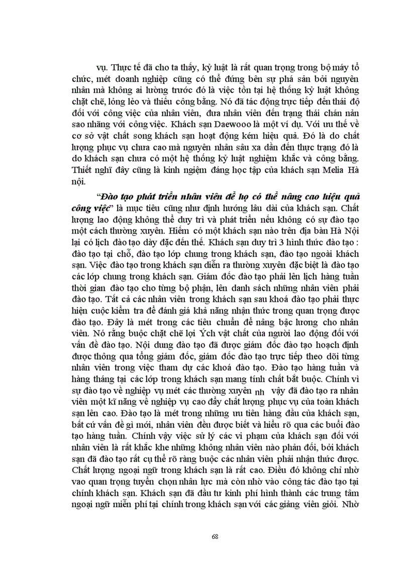 image for page Quản trị nhân lực tại khách sạn Melia Hà nội Thực trạng và giải pháp 1