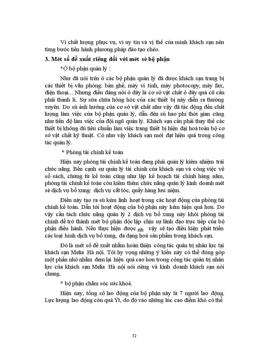 image for page Quản trị nhân lực tại khách sạn Melia Hà nội Thực trạng và giải pháp 1