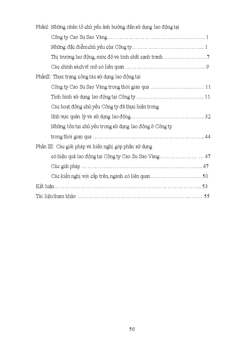 image for page Quản lý và sử dụng có hiệu quả lao động tại Công ty Cao Su Sao Vàng 1