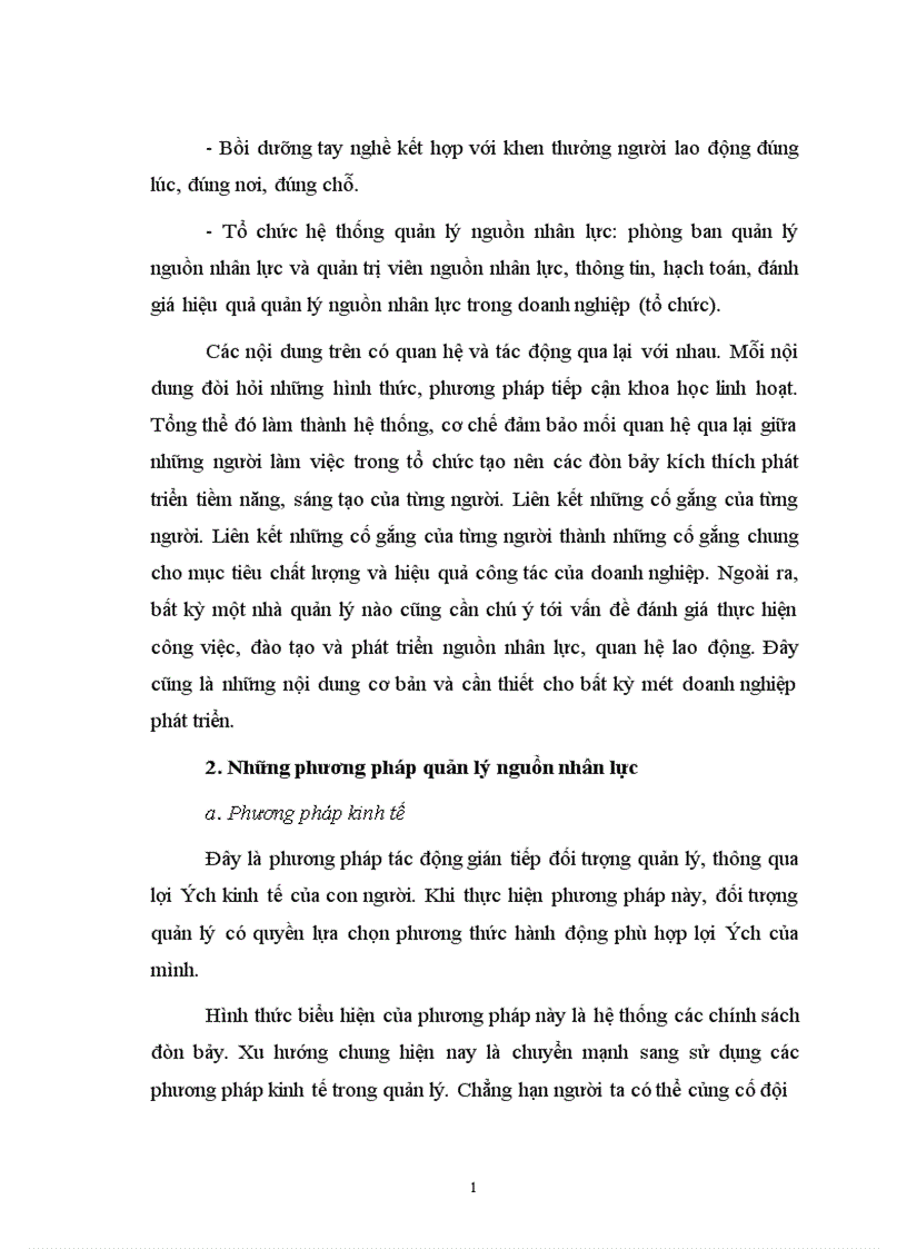 image for page Thực trạng về công tác quản lý nguồn nhân lực 1