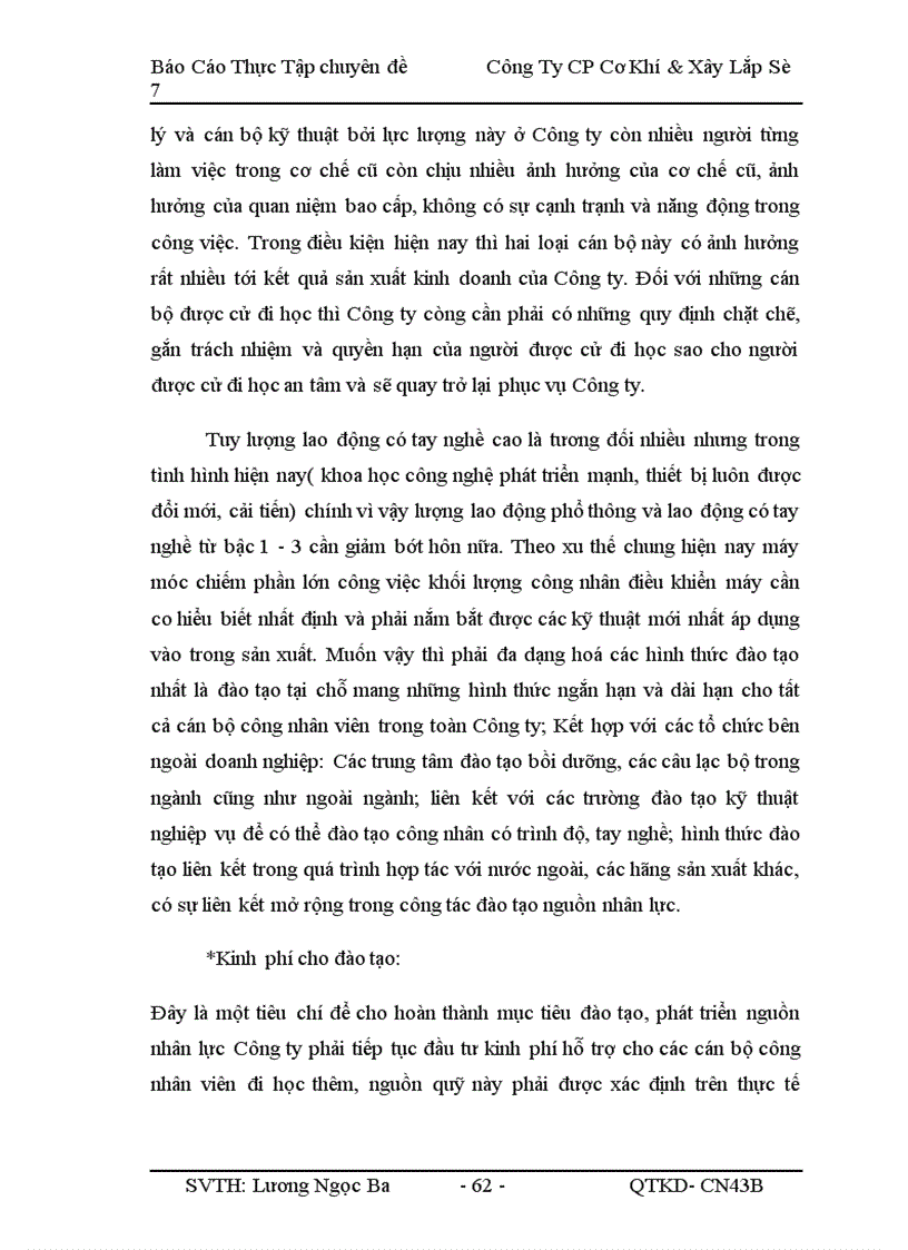 image for page nâng cao hiệu quả sử dụng nguồn nhân lực tại Công ty Cổ phần Cơ khí và Xây lắp số 7