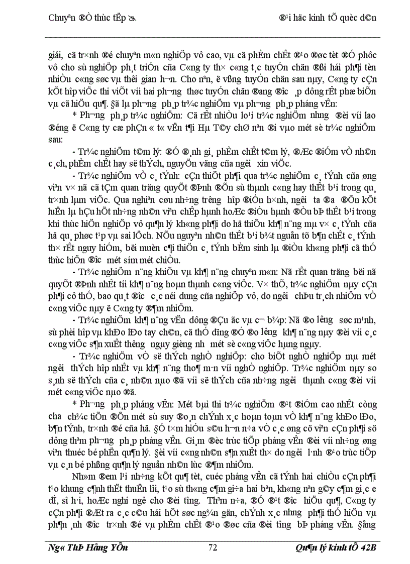 image for page Thực trạng công tác quản lý nguồn nhân lực tại Công ty cổ phần ô tô vận tải Hà Tây