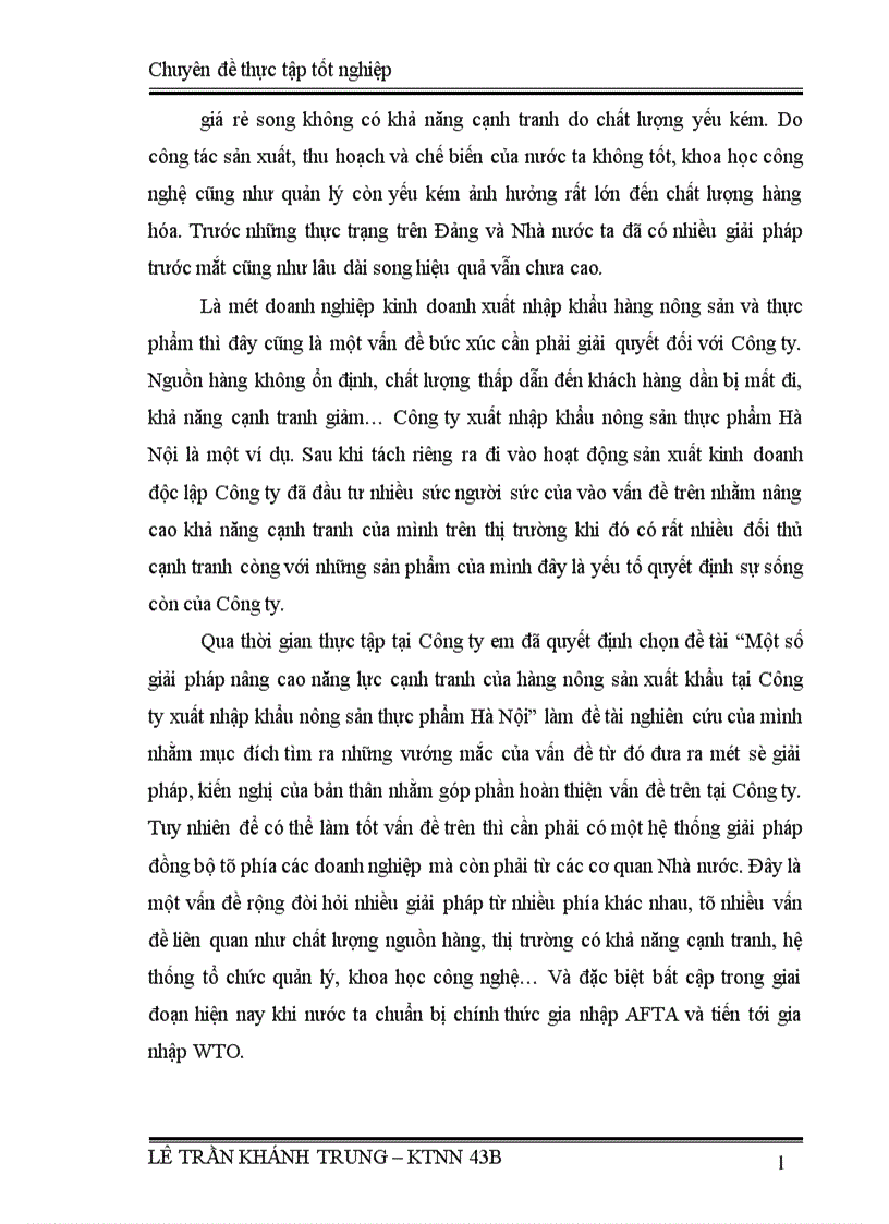 image for page Một số giải pháp nâng cao năng lực cạnh tranh của hàng nông sản xuất khẩu tại Công ty xuất nhập khẩu nông sản thực phẩm Hà Nội
