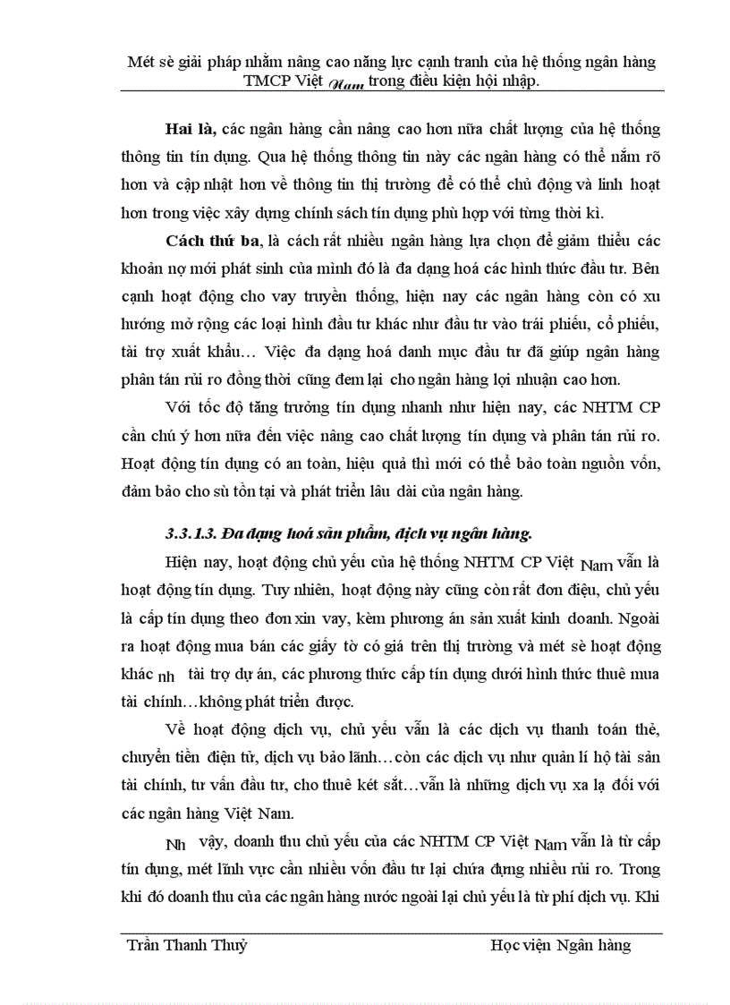 image for page Một số giải pháp nhằm nâng cao năng lực cạnh tranh của hệ thống ngân hàng TMCP Việt Nam trong điều kiện hội nhập