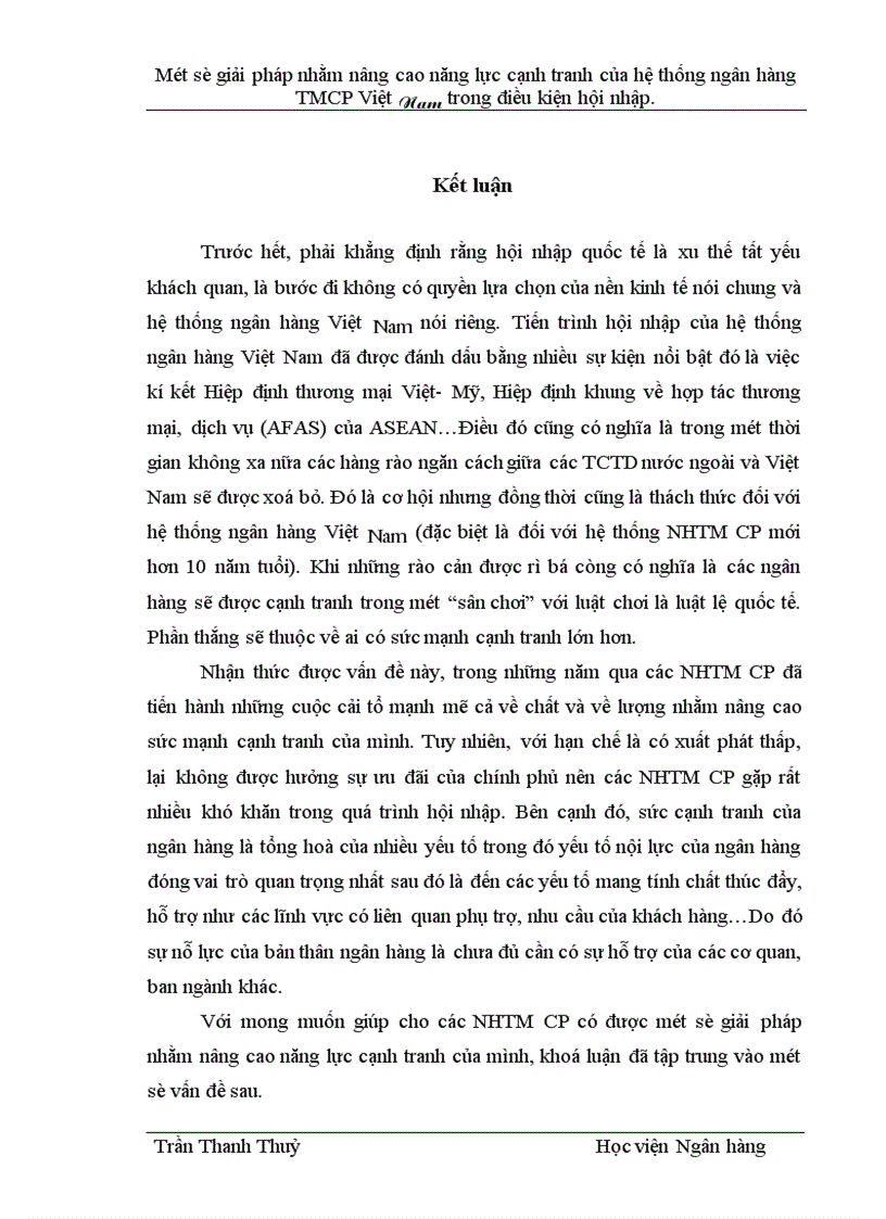 image for page Một số giải pháp nhằm nâng cao năng lực cạnh tranh của hệ thống ngân hàng TMCP Việt Nam trong điều kiện hội nhập