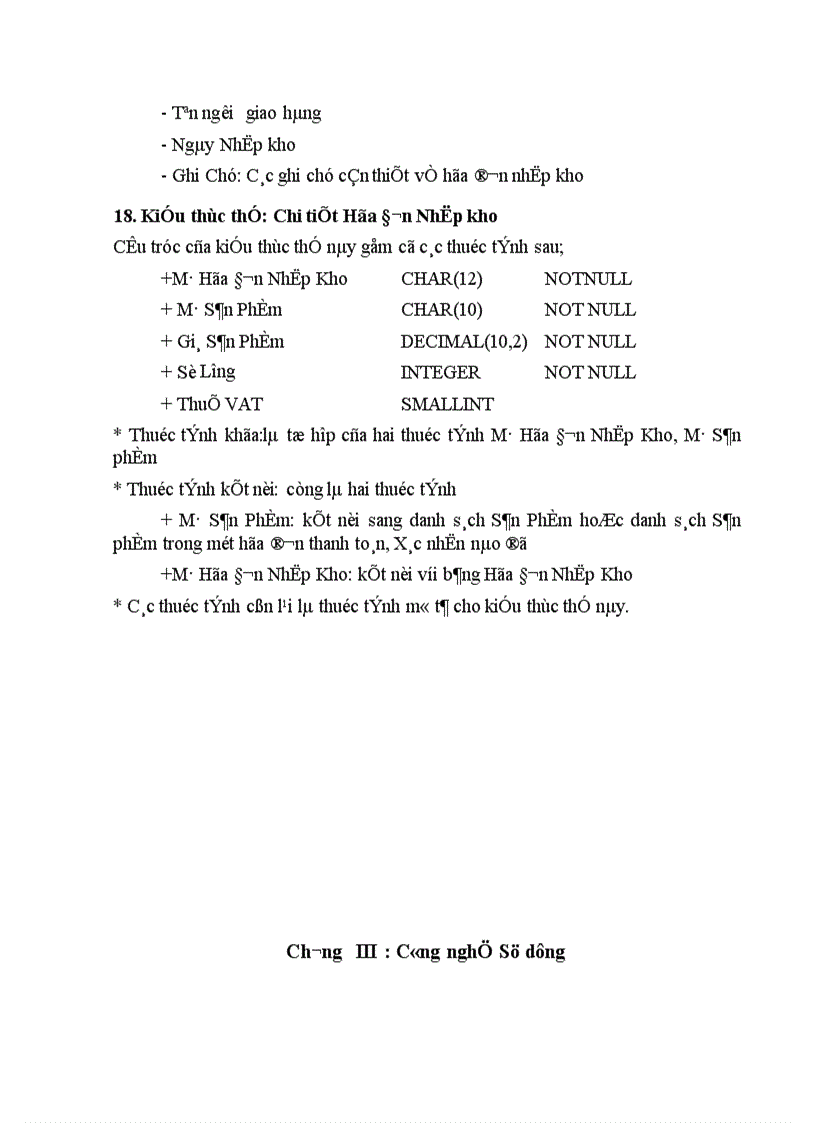 image for page Tổ chức dữ liệu của chương trình trên Access