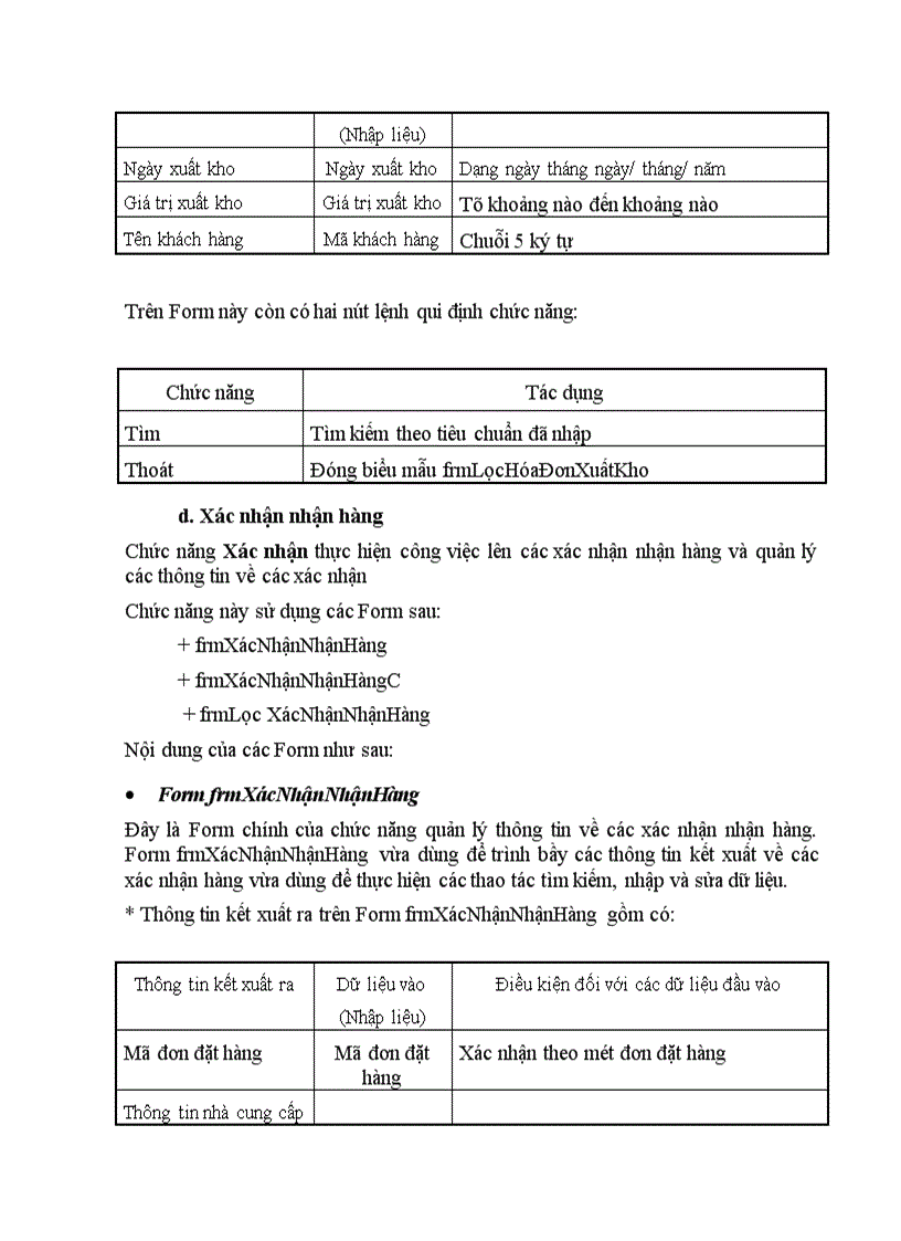 image for page Tổ chức dữ liệu của chương trình trên Access