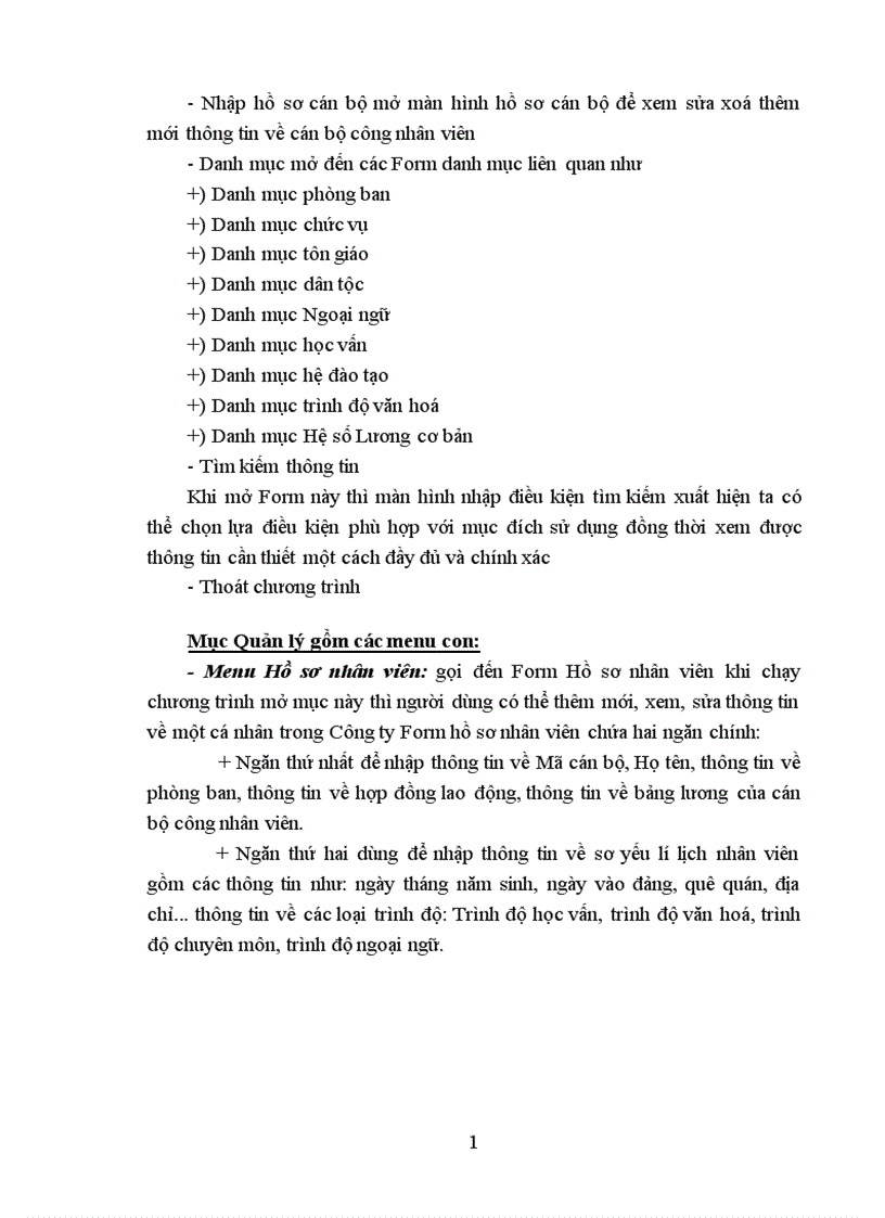 image for page Phân tích thiết kế hệ thống quản lý hồ sơ cán bộ 1