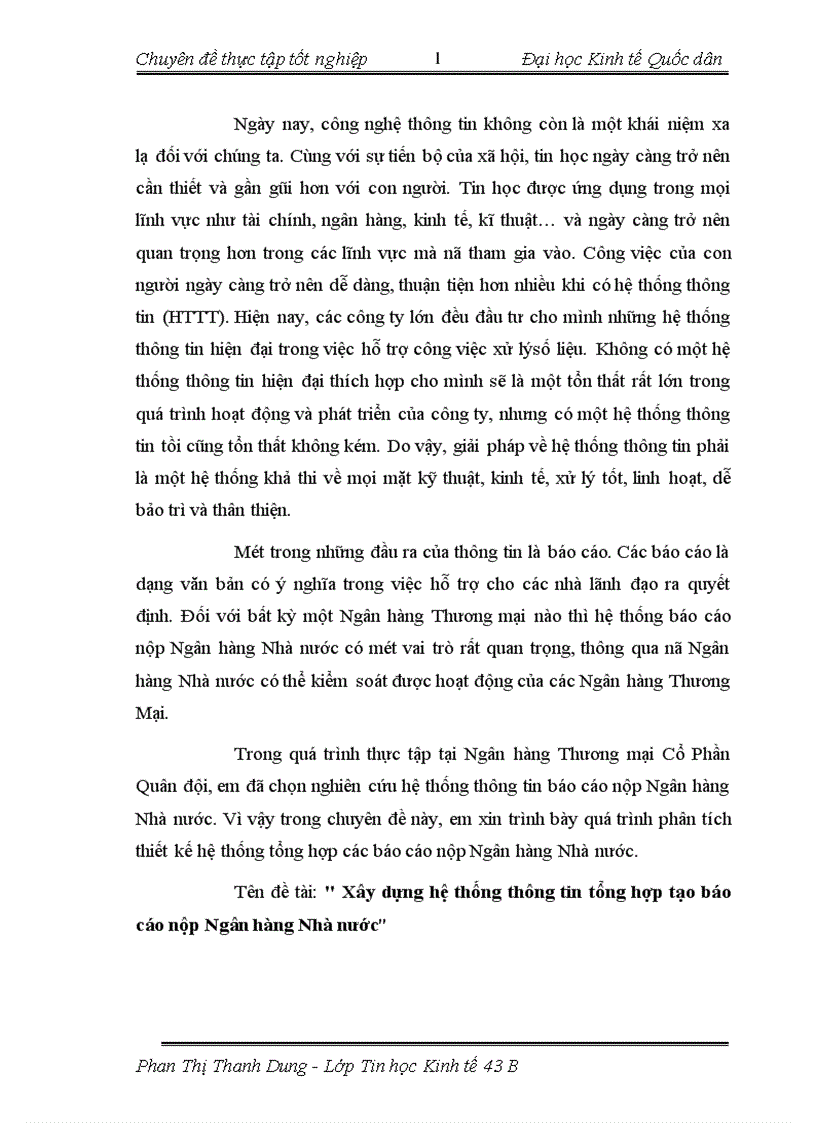 image for page Xây dựng hệ thống thông tin tổng hợp tạo báo cáo nộp Ngân hàng Nhà nước