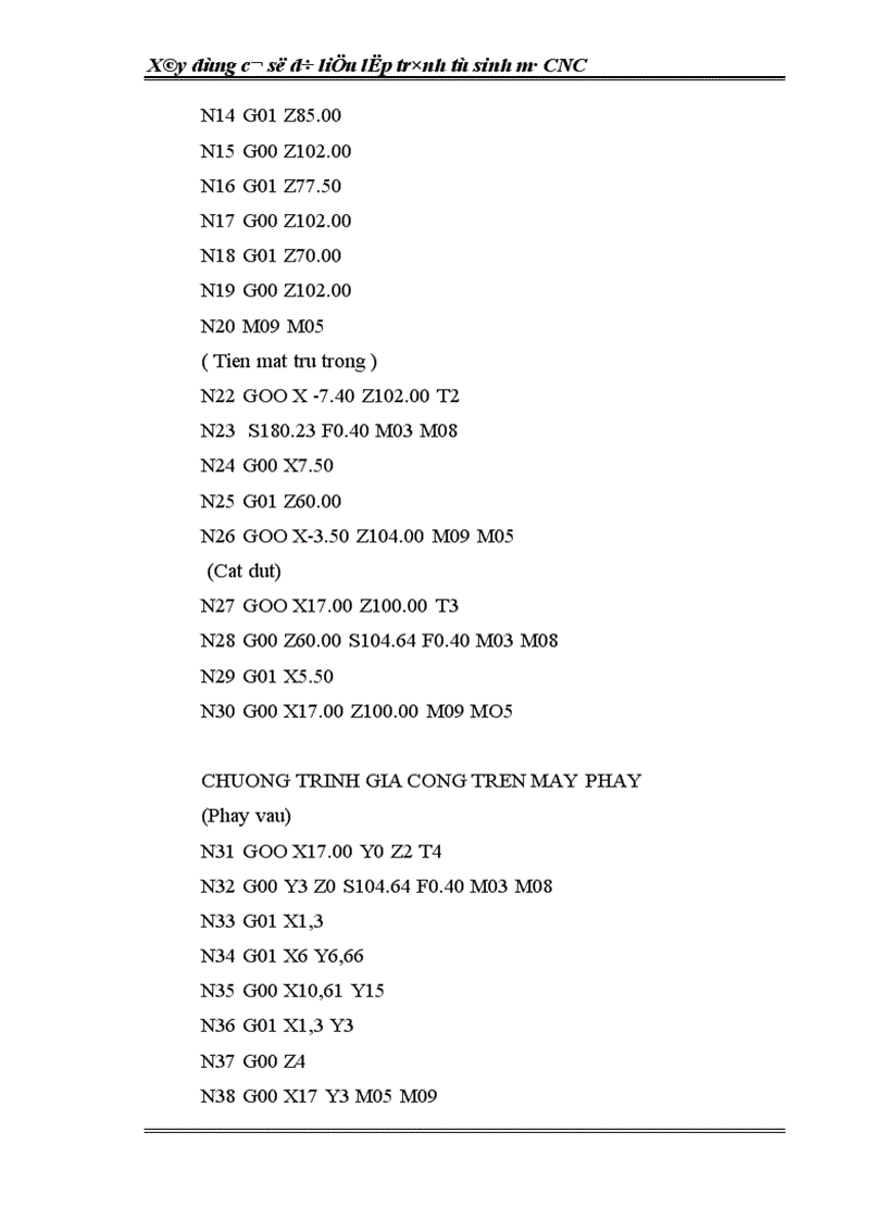 image for page Xây dựng cơ sở dữ liệu tự động lập trình sinh mã CNC