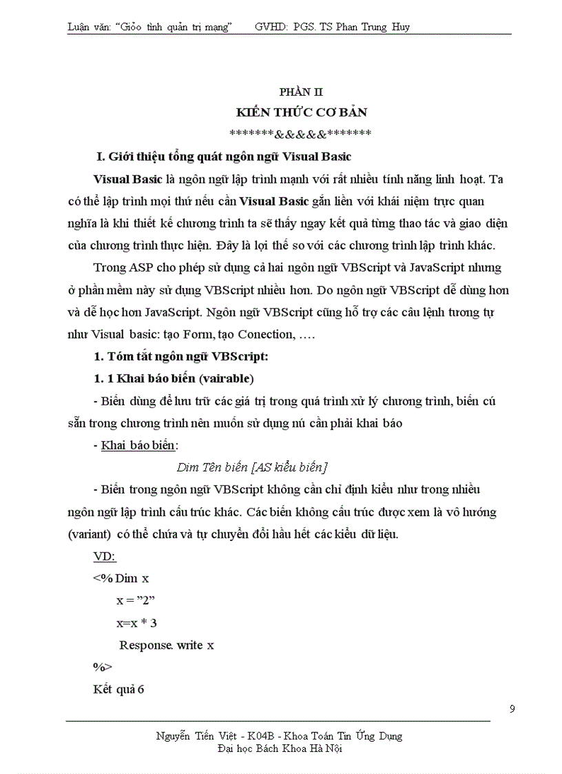 image for page website Giáo trình quản trị mạng