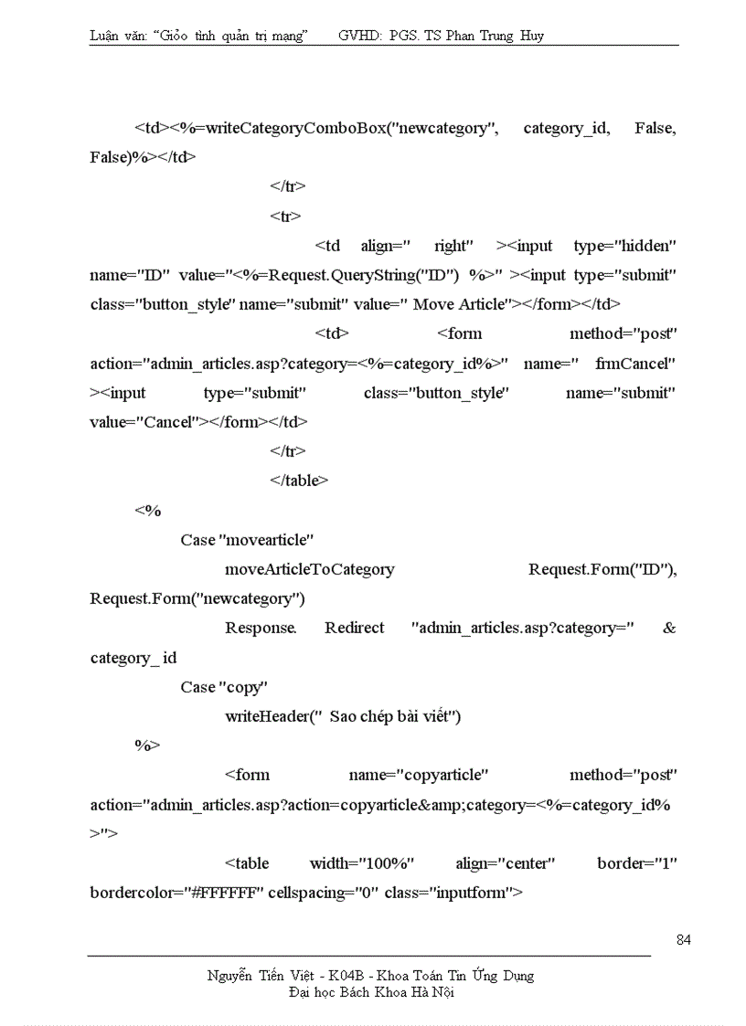 image for page website Giáo trình quản trị mạng