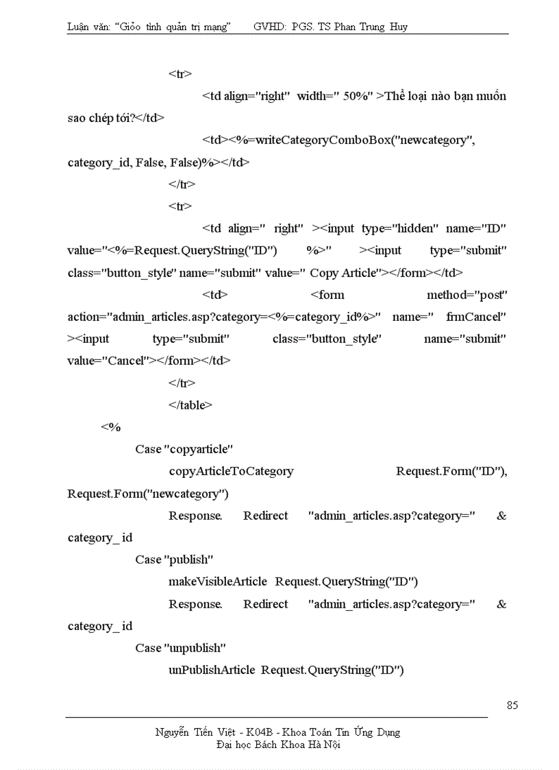 image for page website Giáo trình quản trị mạng