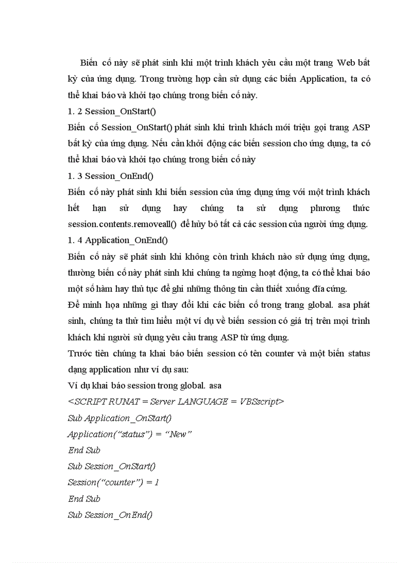 image for page Cấu hình máy chủ IIS tập tin GLOBAL asa