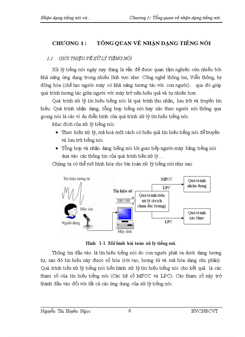 image for page Nhận dạng tiếng nói và ứng dụng tích hợp với các phần mềm máy tính