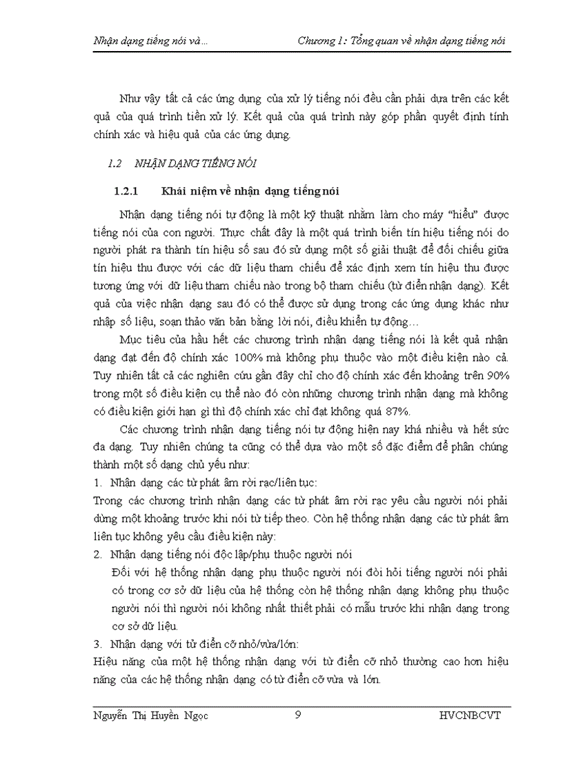 image for page Nhận dạng tiếng nói và ứng dụng tích hợp với các phần mềm máy tính