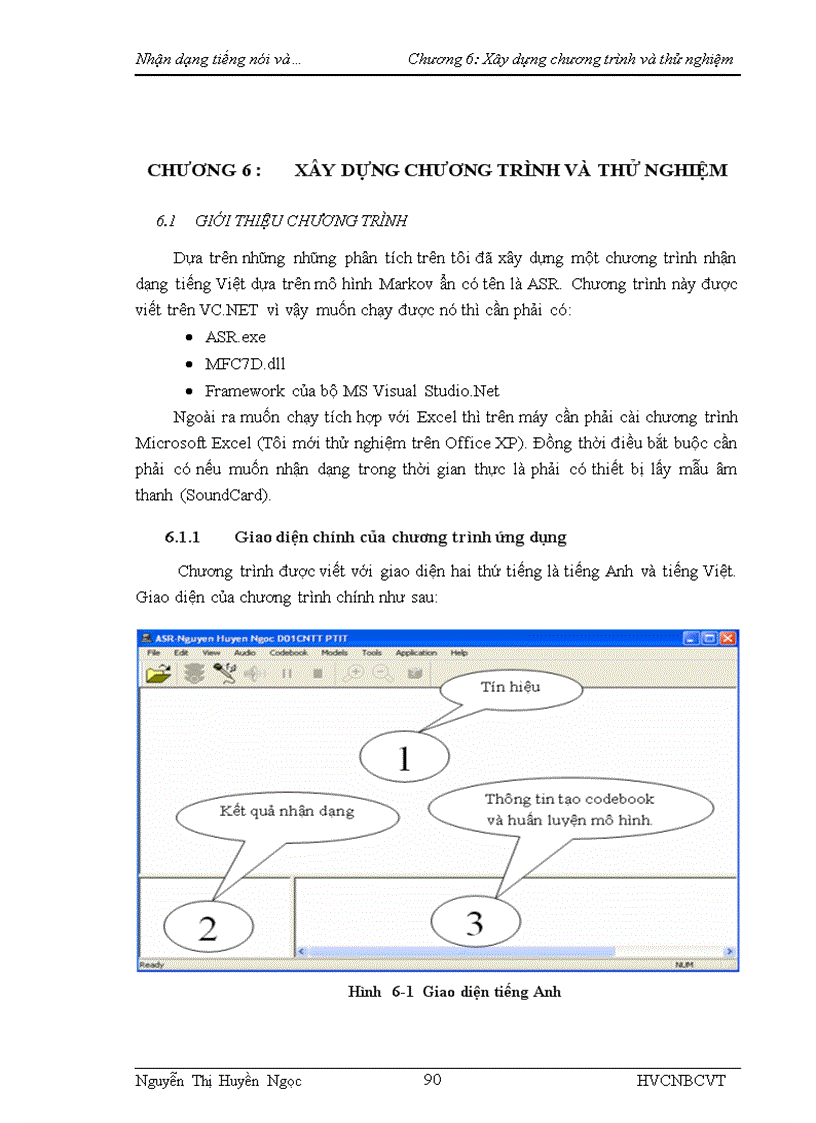 image for page Nhận dạng tiếng nói và ứng dụng tích hợp với các phần mềm máy tính