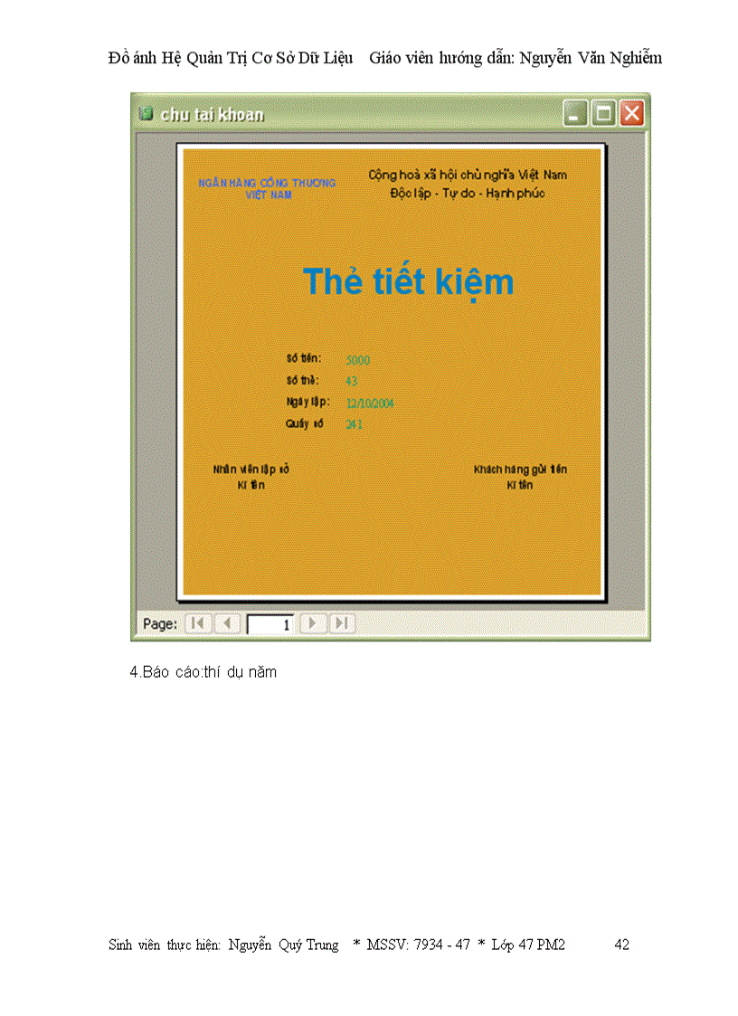image for page Xây dựng chương trình hỗ trợ quản lí tiền gửi tiết kiệm