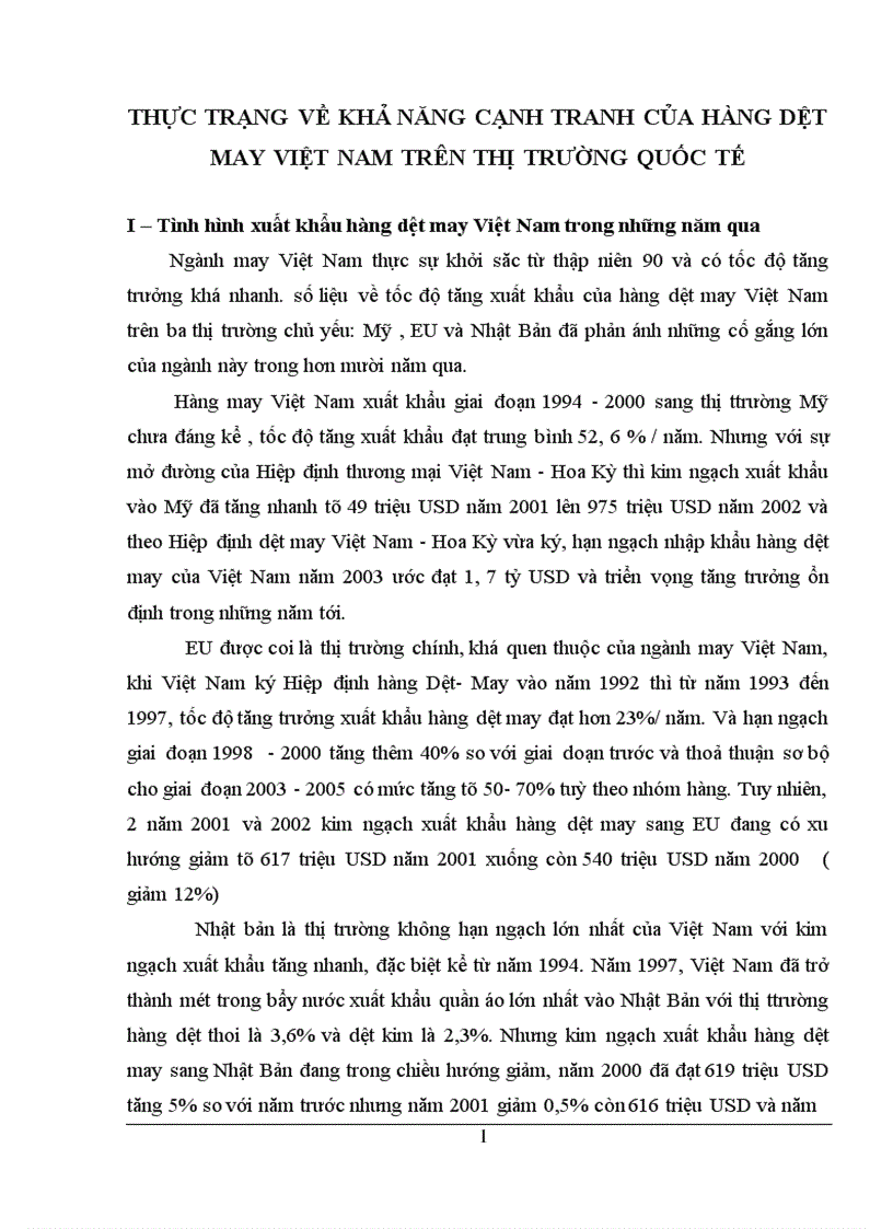 image for page Giải pháp nhằm nâng cao khả năng cạnh tranh của hàng dệt may Việt Nam trên thị trường quốc tế
