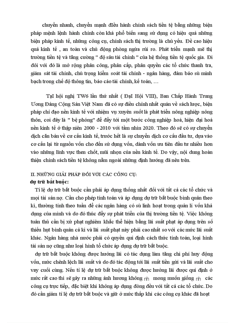 image for page Thực trạng việc sử dụng các công cụ của chính sách tiền tệ ở Việt Nam