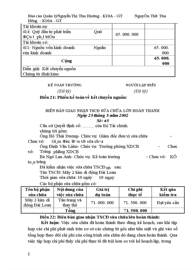 image for page Công tác quản lý TSCĐ và nâng cao hiệu quả sử dụng TSCĐ tại Công ty cổ phần may Nam Hà 1