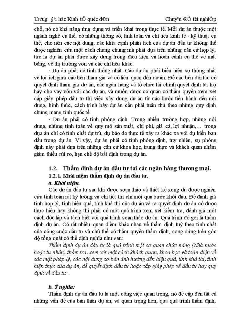 image for page Thực trạng thẩm định tài chính dự án đầu tư tại sở giao dịch i ngân hàng 1