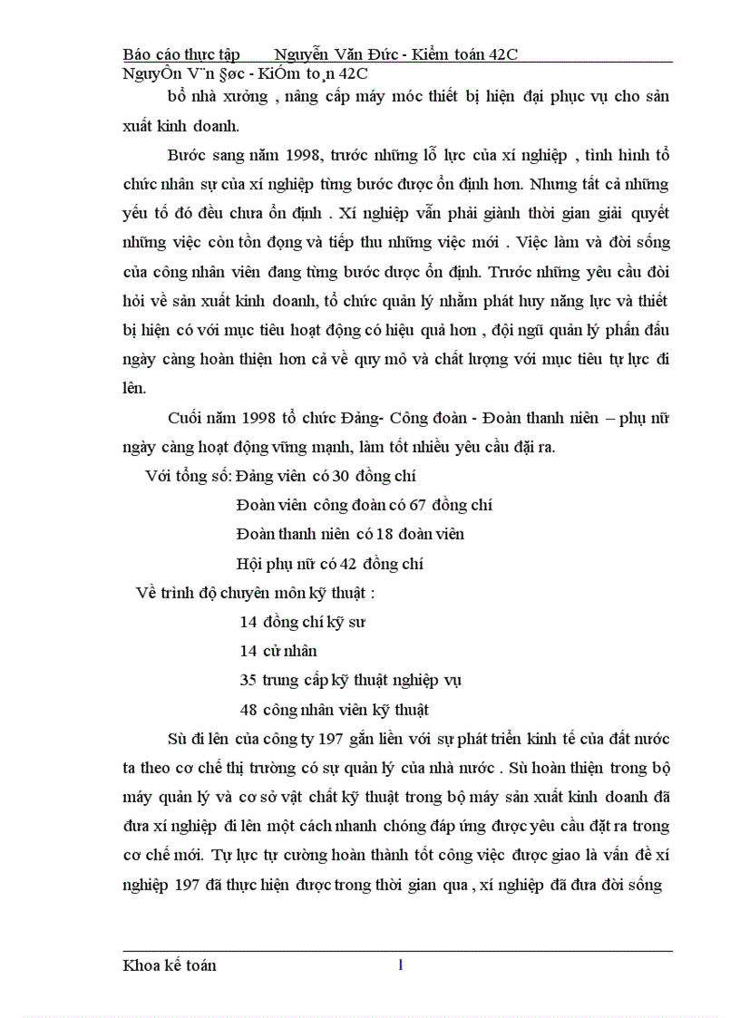 image for page Nhận xét và kiến nghị nhằm hoàn thiện công tác kế toán tại xí nghiệp 197