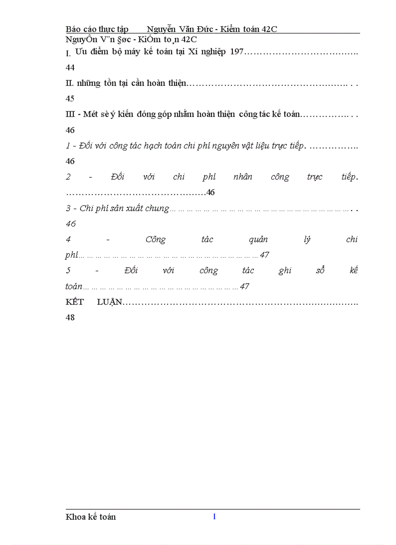 image for page Nhận xét và kiến nghị nhằm hoàn thiện công tác kế toán tại xí nghiệp 197