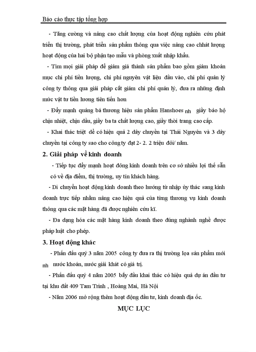 image for page Báo cáo thực tập tổng hợp tại Công ty Da Giầy Hà Nội