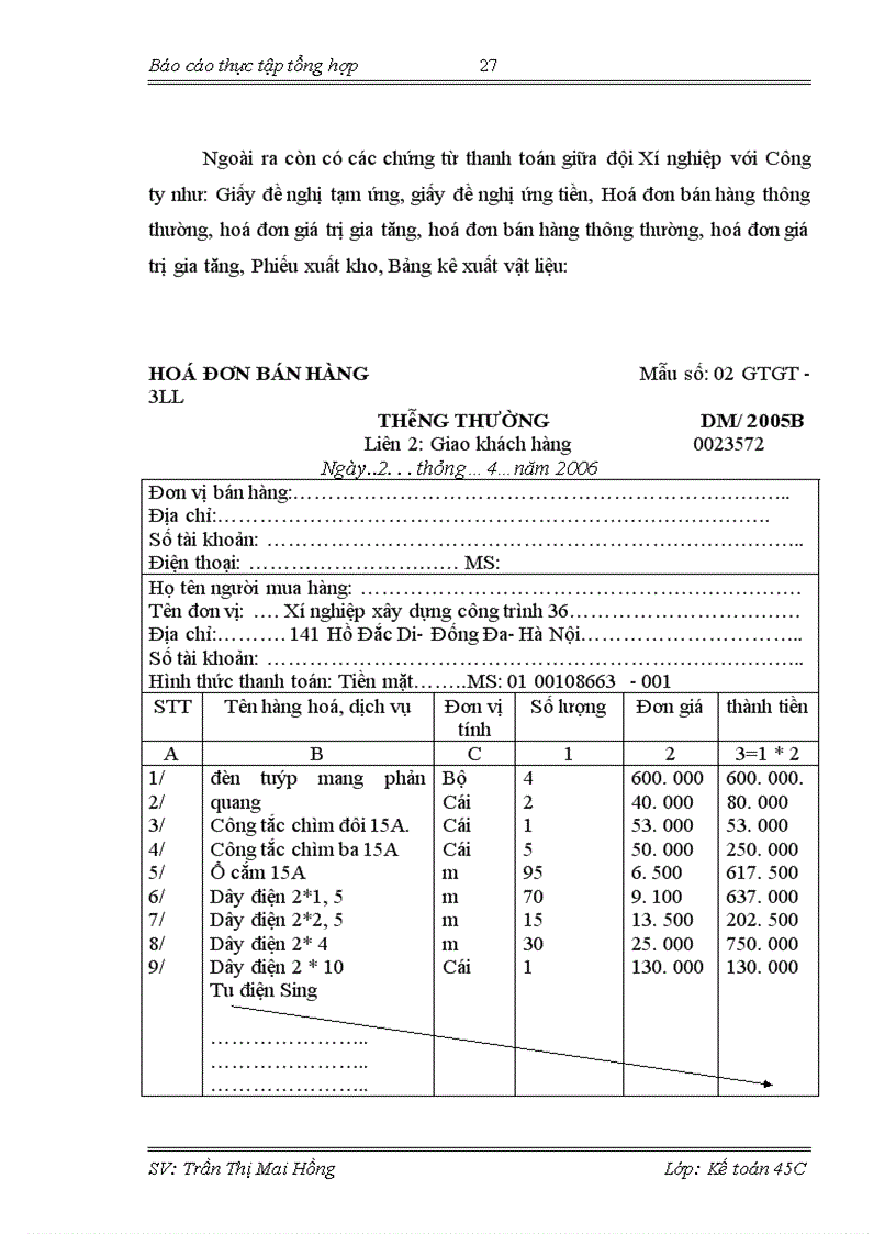 image for page Báo cáo thực tập tổng hợp tại Công ty TNHH Nhà Nước Một thành viên Đầu tư Xây lắp và Thương mại