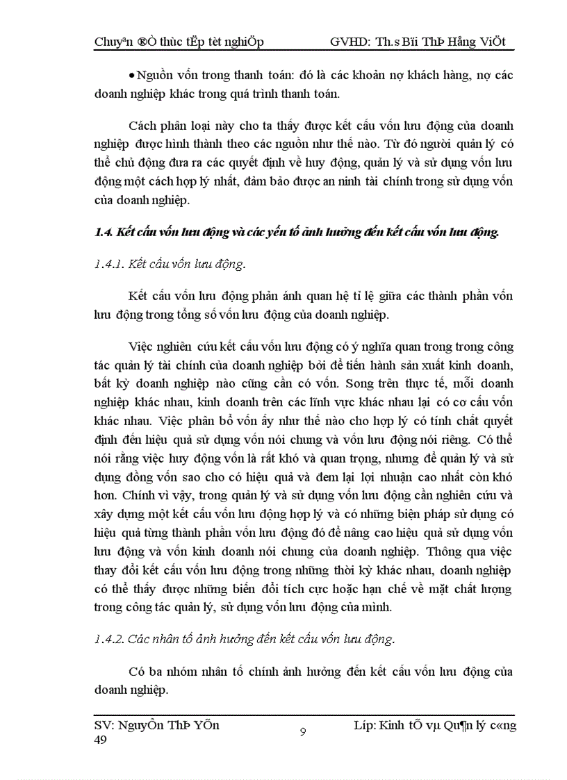 image for page Một số giải pháp nhằm nâng cao hiệu quả sử dụng vốn lưu động tại Công ty Cổ phần Tư vấn Xây lắp điện Hà Tĩnh 1