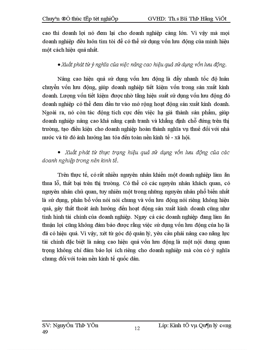 image for page Một số giải pháp nhằm nâng cao hiệu quả sử dụng vốn lưu động tại Công ty Cổ phần Tư vấn Xây lắp điện Hà Tĩnh 1