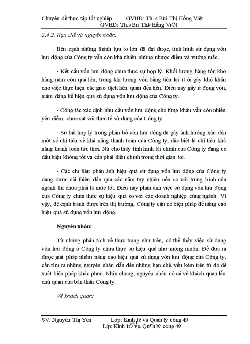 image for page Một số giải pháp nhằm nâng cao hiệu quả sử dụng vốn lưu động tại Công ty Cổ phần Tư vấn Xây lắp điện Hà Tĩnh 1