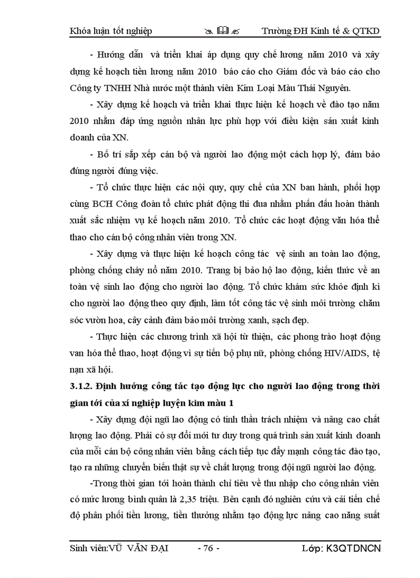 image for page Một số giải pháp nhằm hoàn thiện công tác tạo động lực cho người lao động tại Xí nghiệp luyện kim màu 1