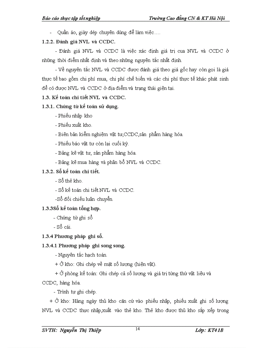 image for page tổ chức công tác kế toán nguyên vật liệu và công cụ dụng cụ tại nhà máy xi măng Lưu Xá