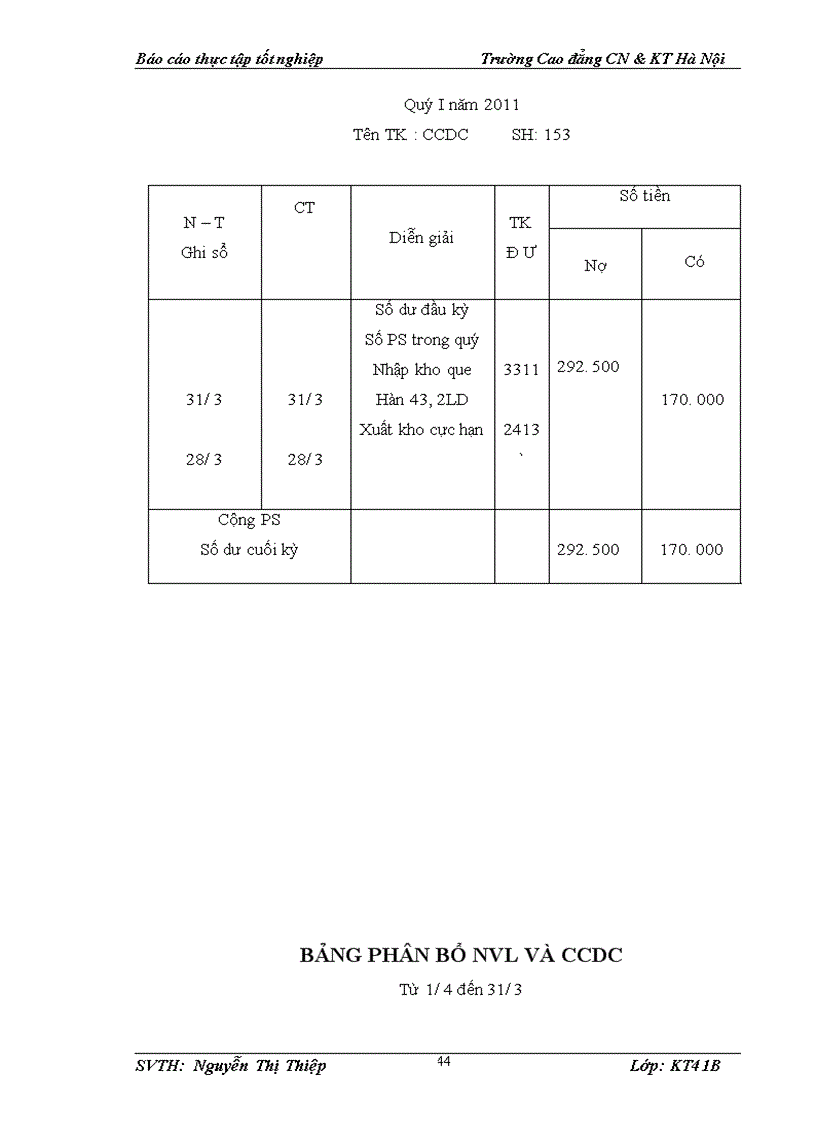 image for page tổ chức công tác kế toán nguyên vật liệu và công cụ dụng cụ tại nhà máy xi măng Lưu Xá