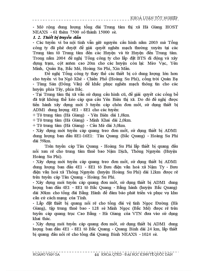 image for page Giải pháp hoàn thiện kế hoạch phát triển mạng lưới viễn thông tại Tỉnh Hà Giang giai đoạn 2003 2005