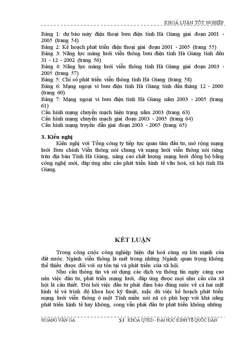 image for page Giải pháp hoàn thiện kế hoạch phát triển mạng lưới viễn thông tại Tỉnh Hà Giang giai đoạn 2003 2005
