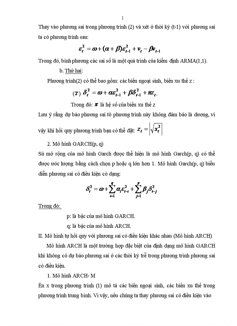 image for page Sử dụng mô hình arch và garch để phân tích và dự báo về giá cổ phiếu trên thị trường chứng khoán việt nam 1