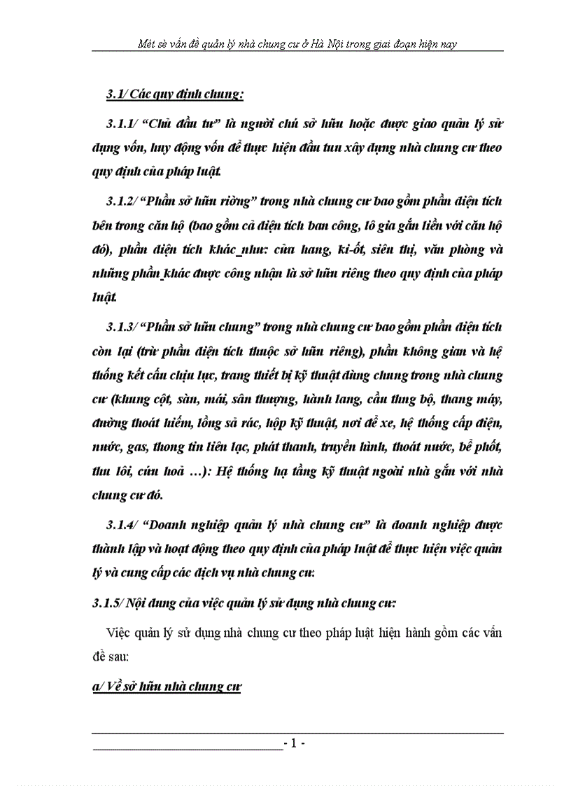 image for page Một số vấn đề quản lý nhà chung cư ở trong giai đoạn hiện nay