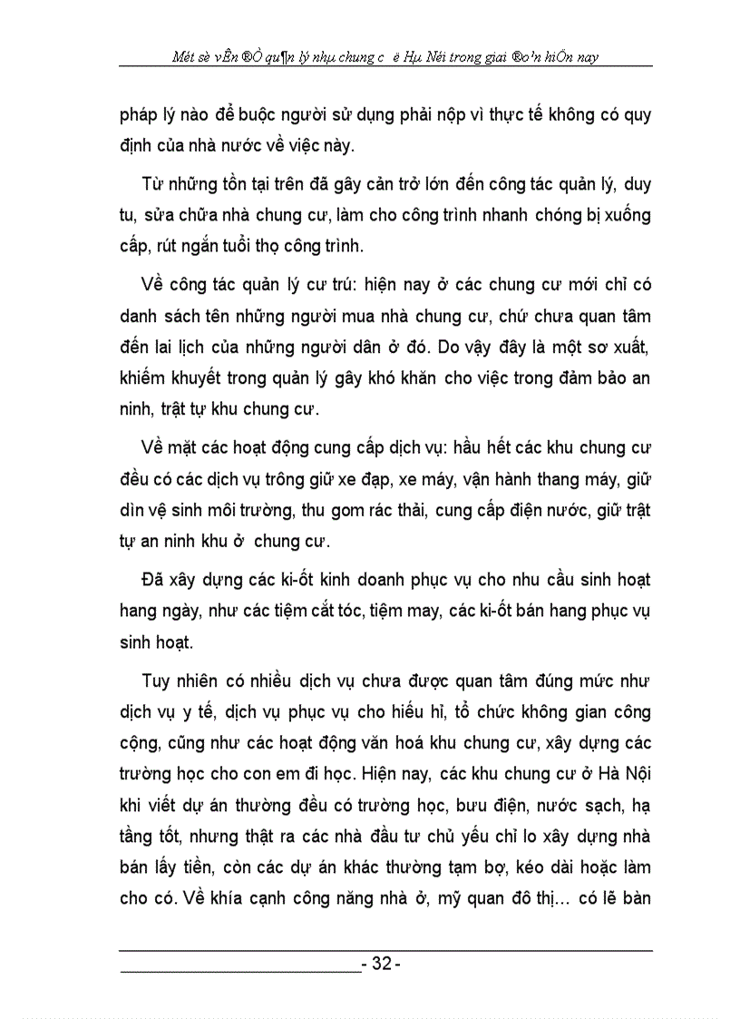 image for page Một số vấn đề quản lý nhà chung cư ở trong giai đoạn hiện nay