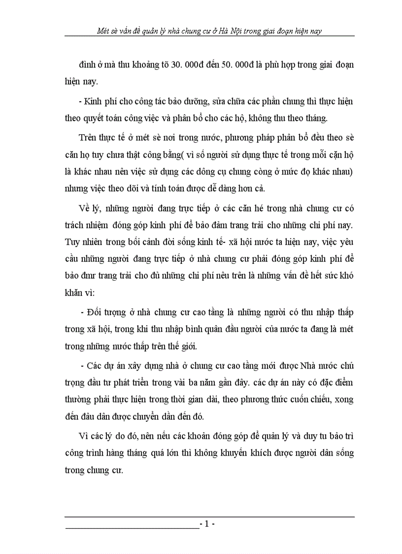 image for page Một số vấn đề quản lý nhà chung cư ở trong giai đoạn hiện nay