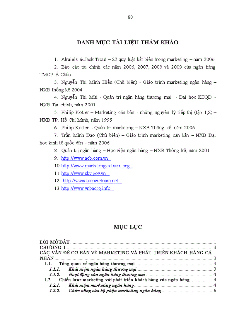 image for page Thực trạng và các giải pháp marketing nhằm phát triển khách hàng cá nhân của ngân hàng Á Châu ACB 1