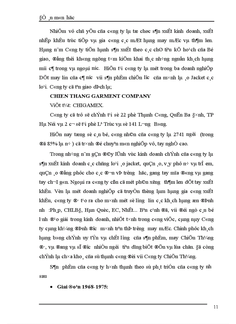 image for page Sản phẩm dệt may xét từ góc độ marketing và các giải pháp về sản phẩm trong hoạt động marketing của công ty may chiến thắng 1