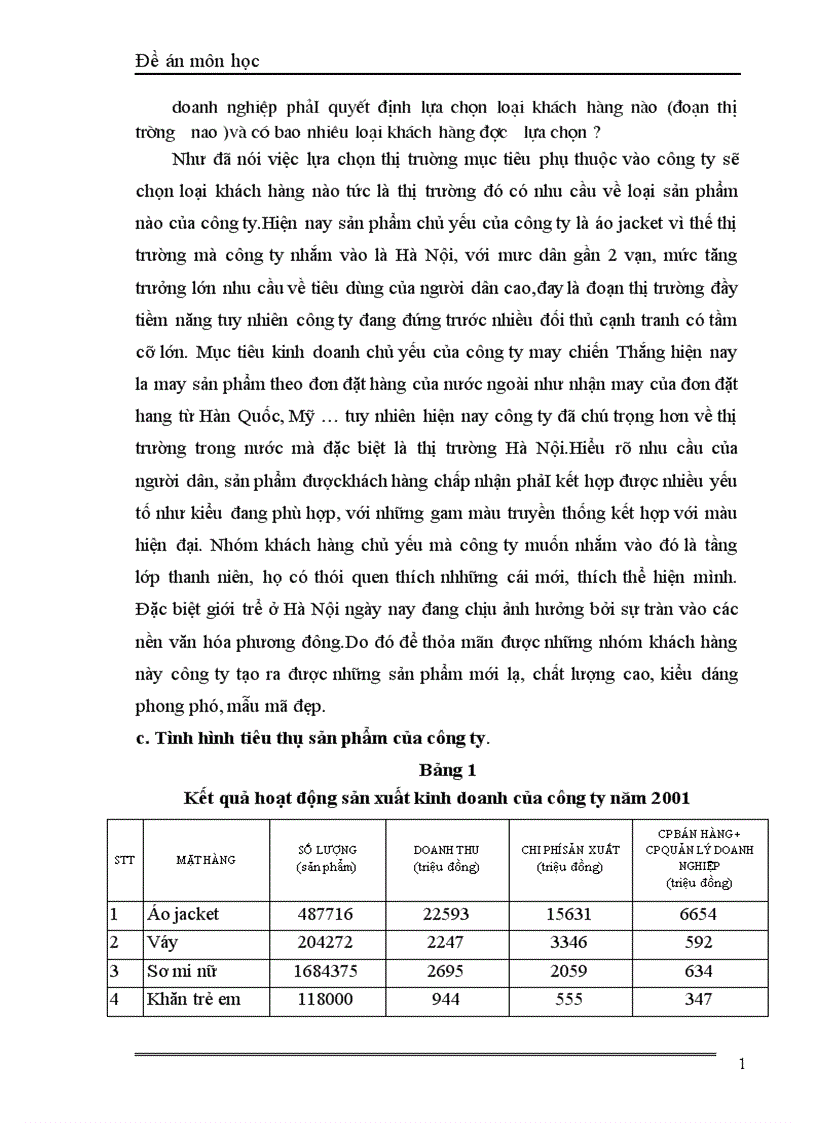 image for page Sản phẩm dệt may xét từ góc độ marketing và các giải pháp về sản phẩm trong hoạt động marketing của công ty may chiến thắng 1