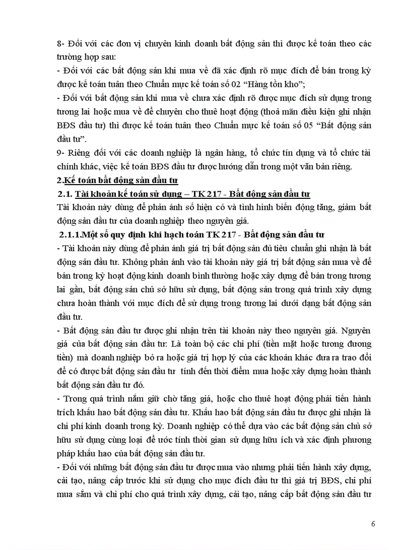 image for page Một số nhận xét về công tác hạch toán bất động sản đầu tư trong các doanh nghiệp ở Việt Nam 1